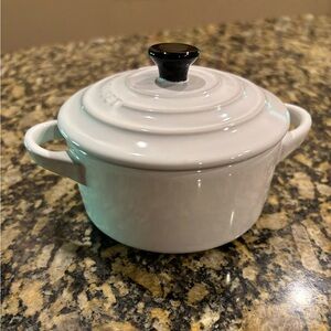 NWT Le Creuset White Mini Cocotte